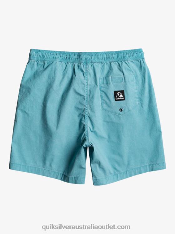 Quiksilver Men Taxer 17 Elastic Waist Shorts H2N4B1378 delphinium blue