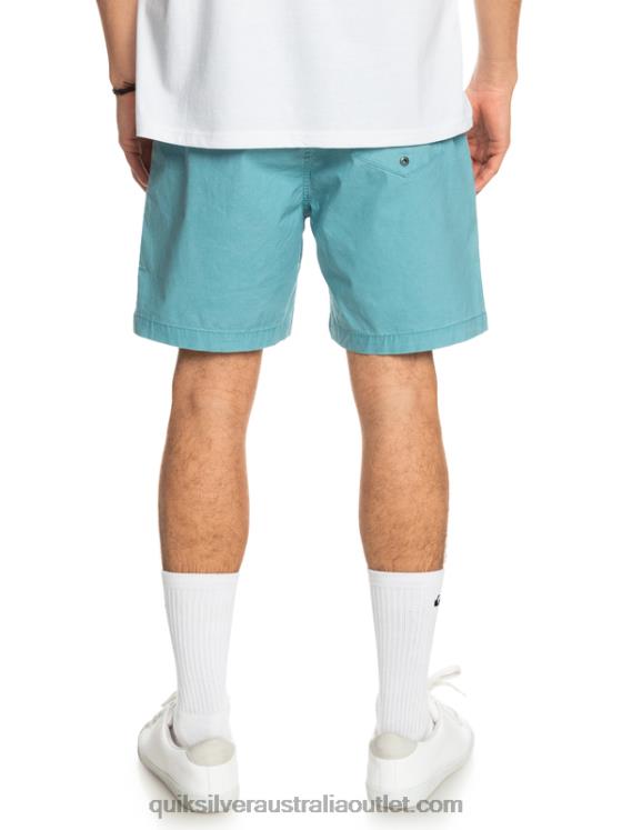 Quiksilver Men Taxer 17 Elastic Waist Shorts H2N4B1378 delphinium blue