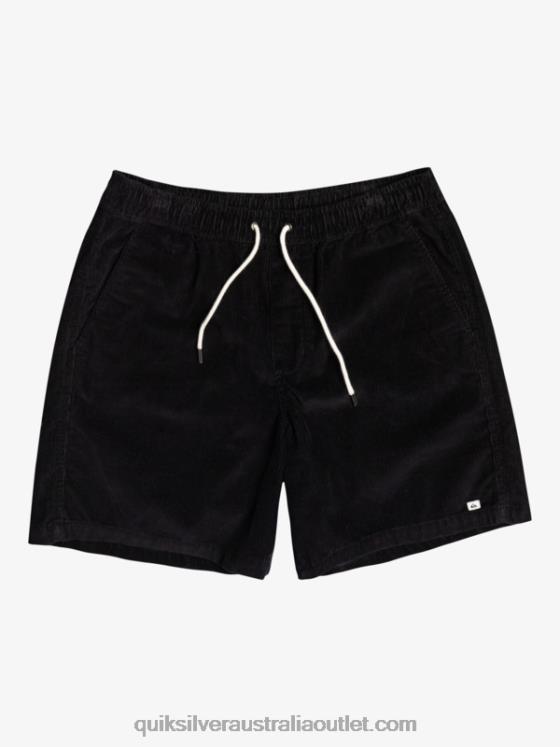 Quiksilver Men Taxer Cord Shorts H2N4B360 black