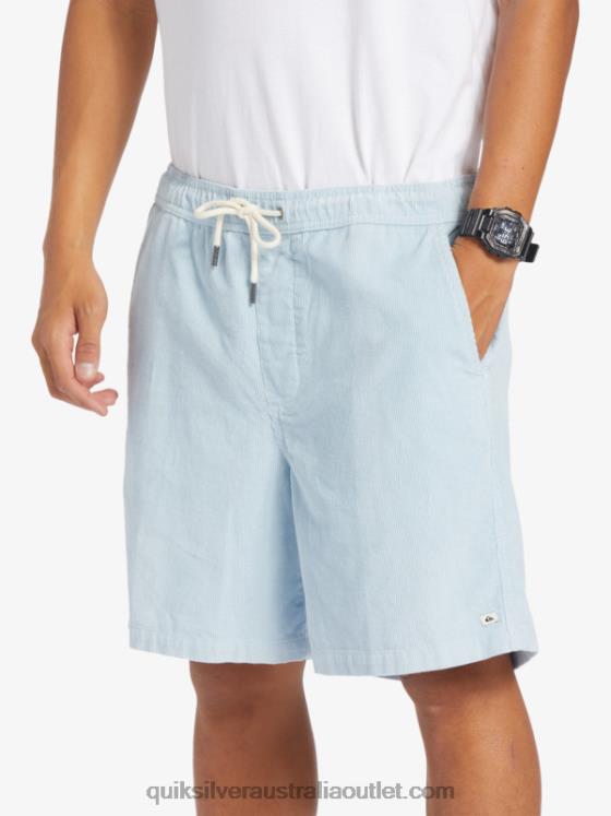 Quiksilver Men Taxer Cord Shorts H2N4B361 celestial blue