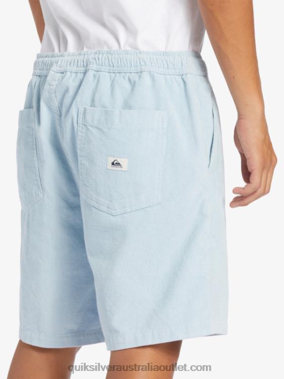Quiksilver Men Taxer Cord Shorts H2N4B361 celestial blue