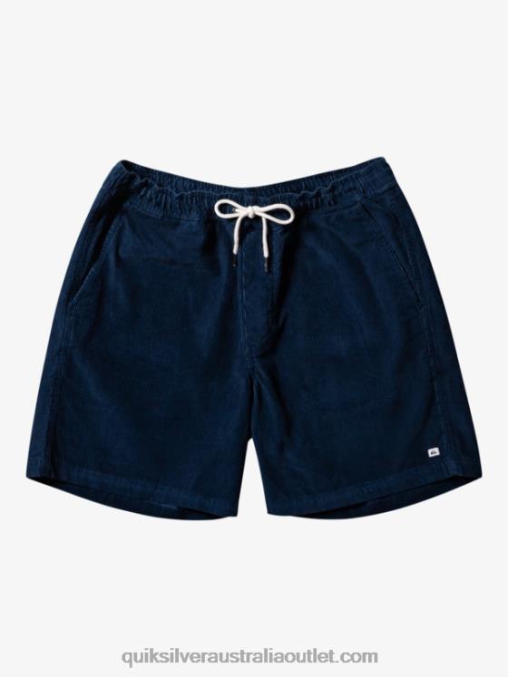 Quiksilver Men Taxer Cord Shorts H2N4B362 midnight navy