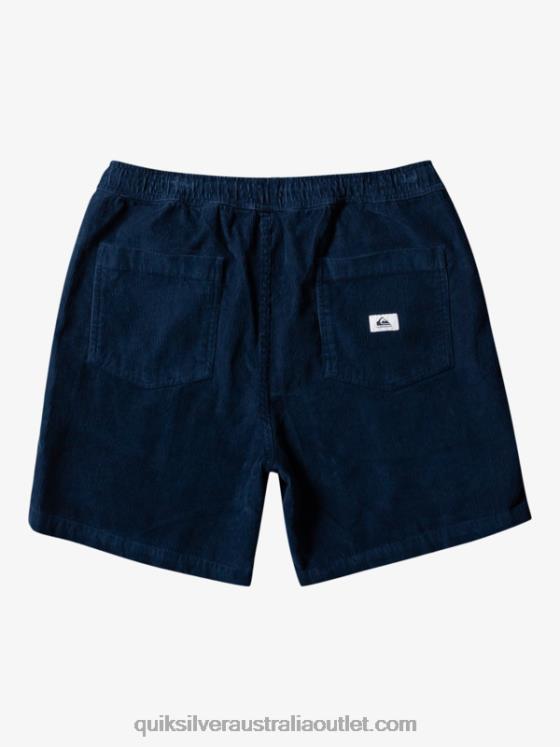 Quiksilver Men Taxer Cord Shorts H2N4B362 midnight navy