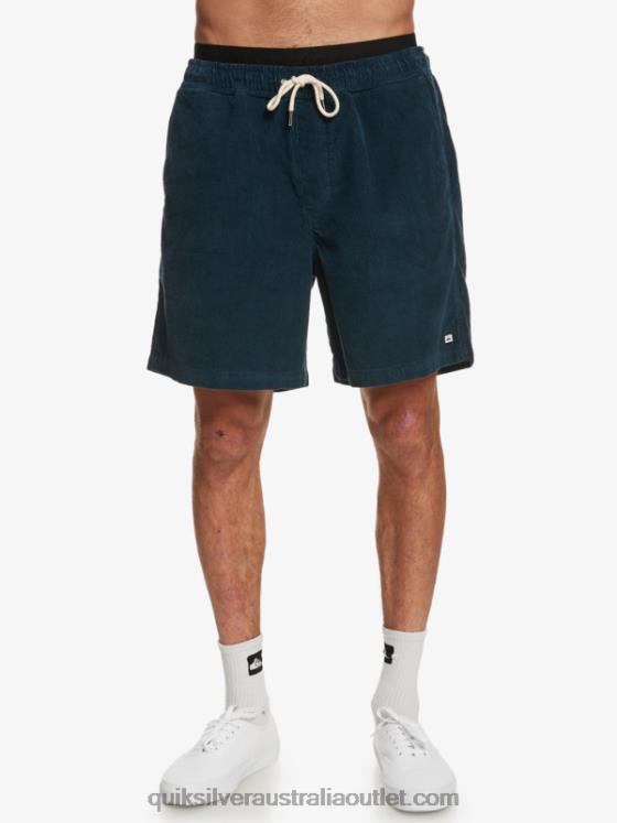 Quiksilver Men Taxer Cord Shorts H2N4B362 midnight navy