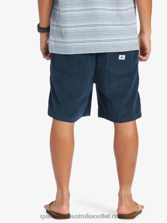 Quiksilver Men Taxer Cord Shorts H2N4B362 midnight navy