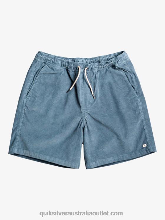 Quiksilver Men Taxer Cord Shorts H2N4B364 bering sea