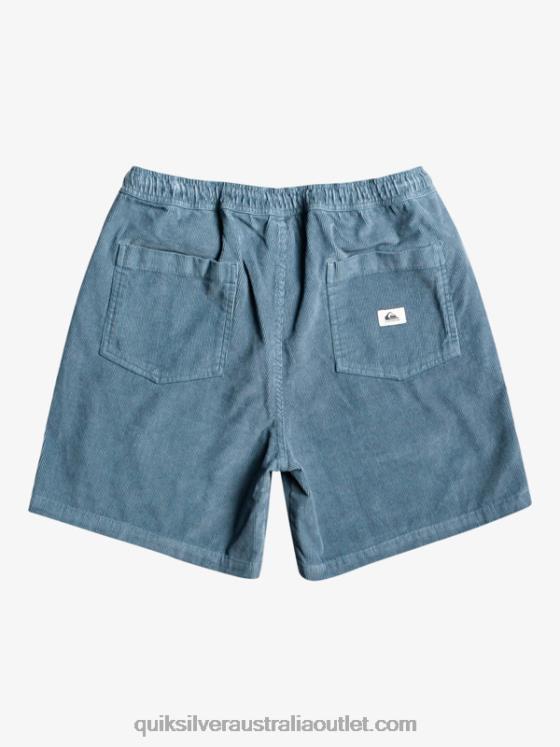 Quiksilver Men Taxer Cord Shorts H2N4B364 bering sea