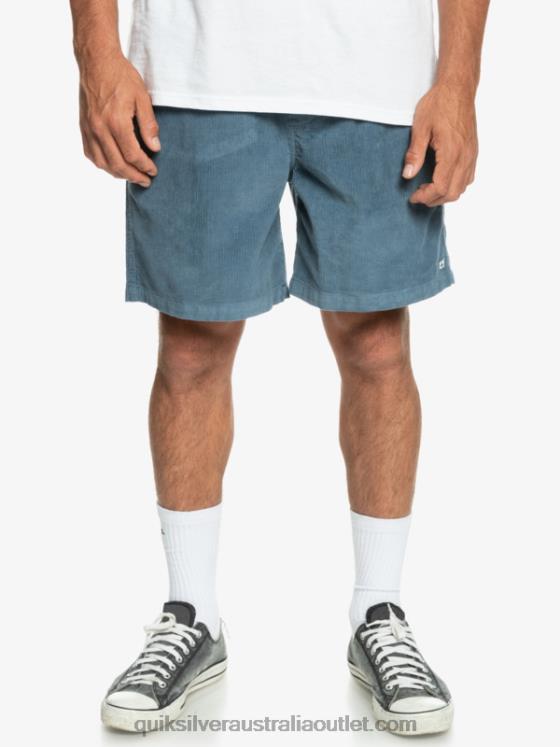 Quiksilver Men Taxer Cord Shorts H2N4B364 bering sea