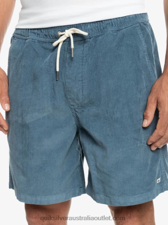 Quiksilver Men Taxer Cord Shorts H2N4B364 bering sea