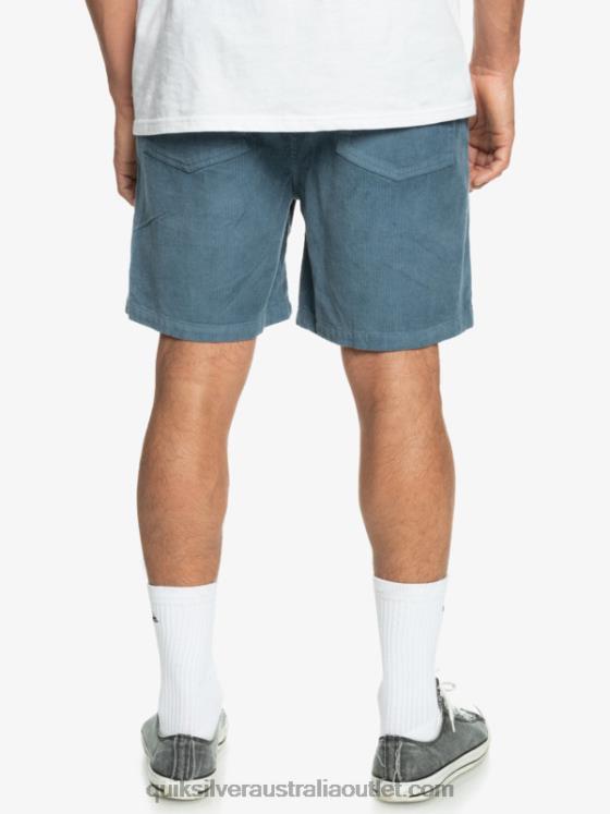 Quiksilver Men Taxer Cord Shorts H2N4B364 bering sea