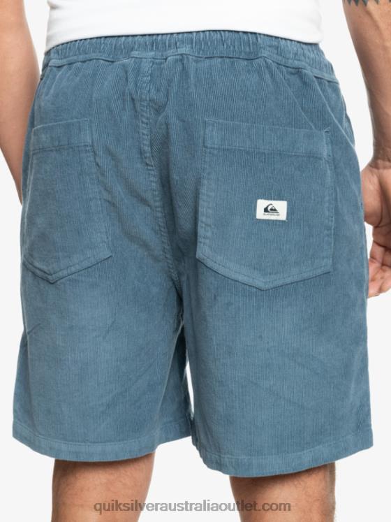 Quiksilver Men Taxer Cord Shorts H2N4B364 bering sea