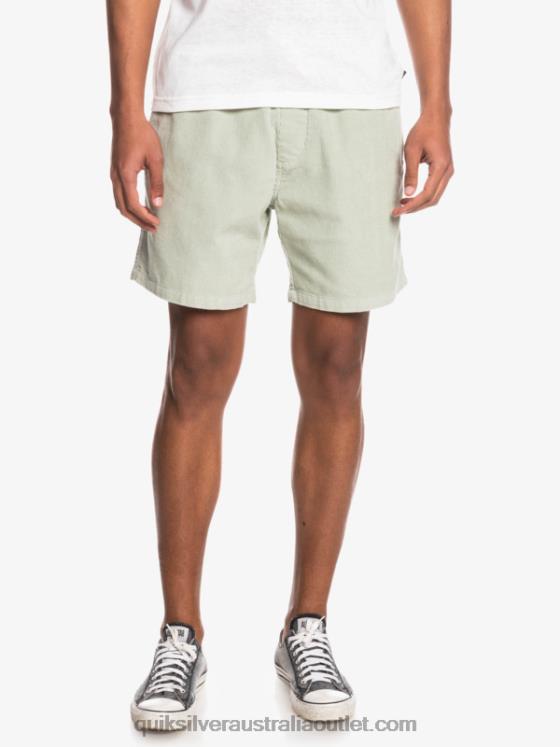 Quiksilver Men Taxer Cord Shorts H2N4B365 desert sage