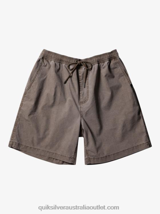 Quiksilver Men Taxer Elasticized Shorts H2N4B322 chocolate chip