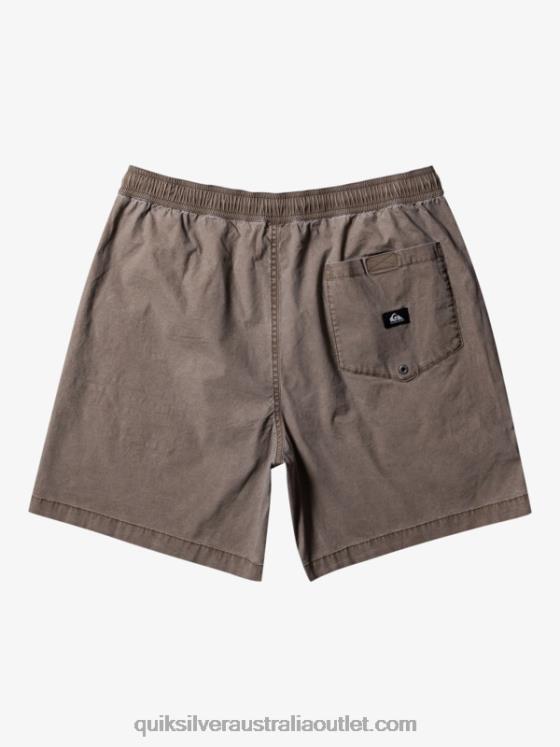 Quiksilver Men Taxer Elasticized Shorts H2N4B322 chocolate chip
