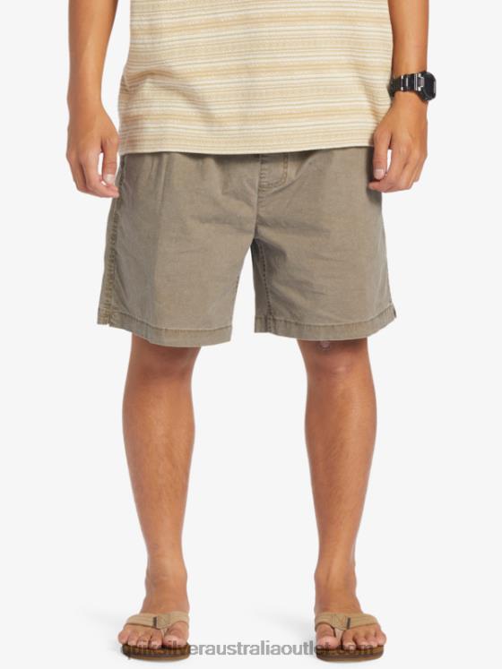 Quiksilver Men Taxer Elasticized Shorts H2N4B322 chocolate chip