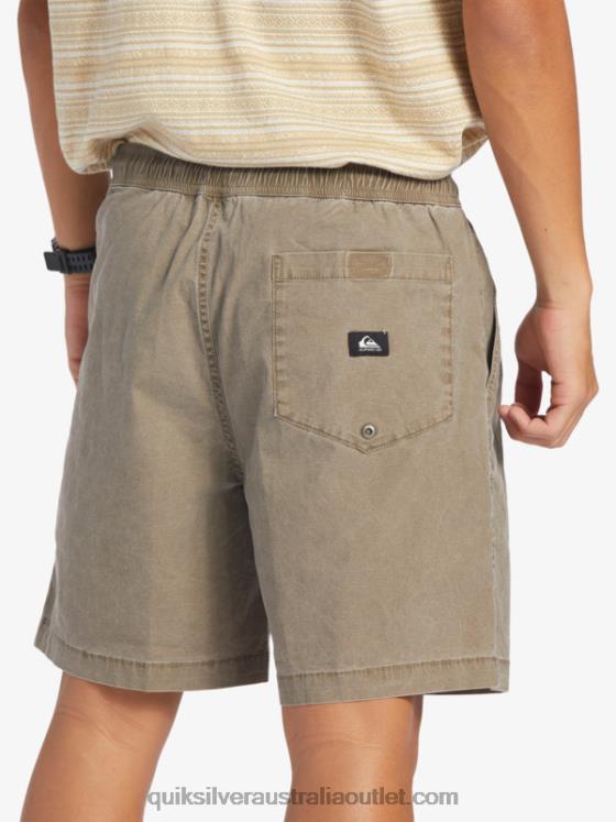 Quiksilver Men Taxer Elasticized Shorts H2N4B322 chocolate chip