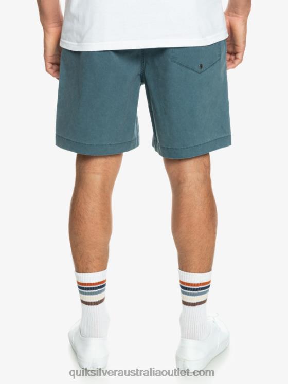 Quiksilver Men Taxer Elasticized Shorts H2N4B323 midnight navy