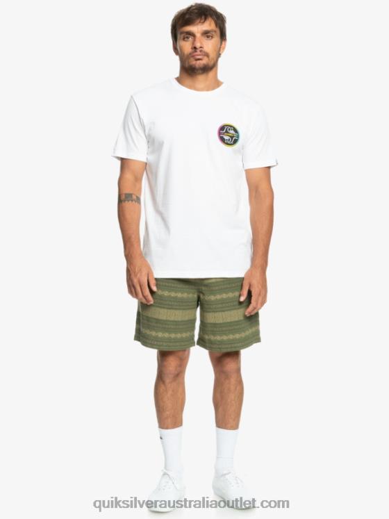 Quiksilver Men Taxer Jacquard Shorts H2N4B422 four leaf clover taxer jacquar