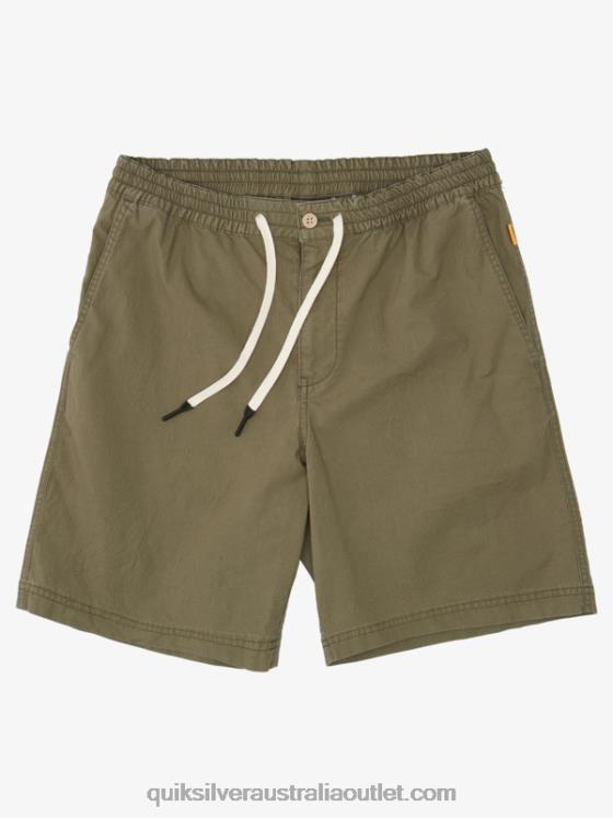 Quiksilver Men Waterman After Surf Shorts H2N4B1579 dusty olive