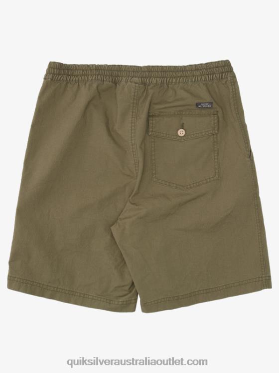 Quiksilver Men Waterman After Surf Shorts H2N4B1579 dusty olive