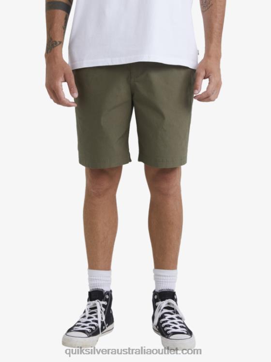 Quiksilver Men Waterman After Surf Shorts H2N4B1579 dusty olive