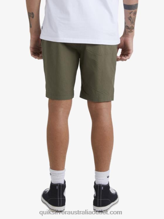 Quiksilver Men Waterman After Surf Shorts H2N4B1579 dusty olive