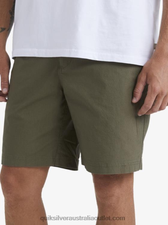 Quiksilver Men Waterman After Surf Shorts H2N4B1579 dusty olive