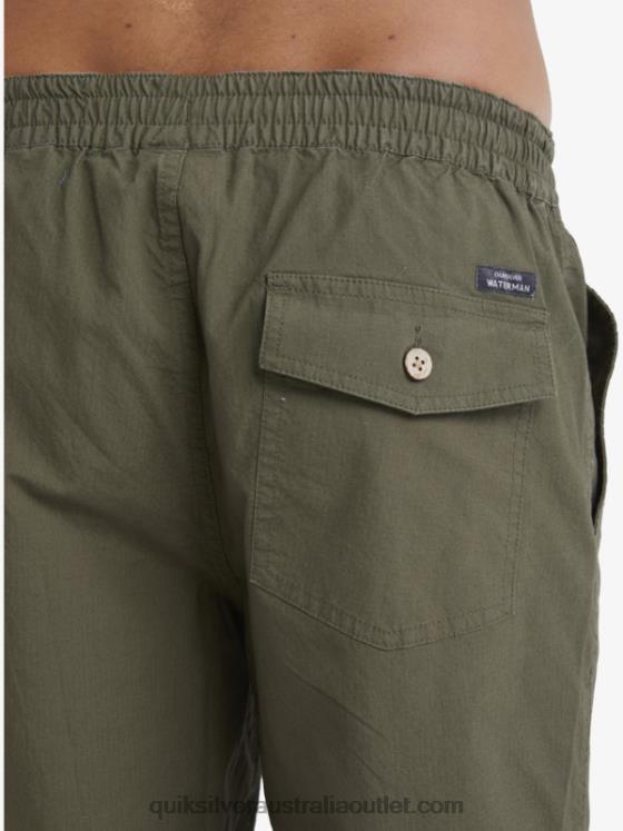 Quiksilver Men Waterman After Surf Shorts H2N4B1579 dusty olive