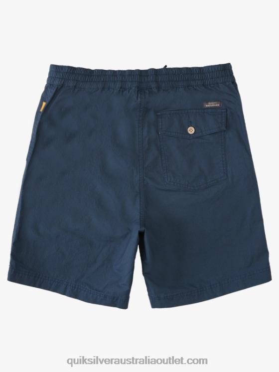 Quiksilver Men Waterman After Surf Shorts H2N4B1580 midnight navy