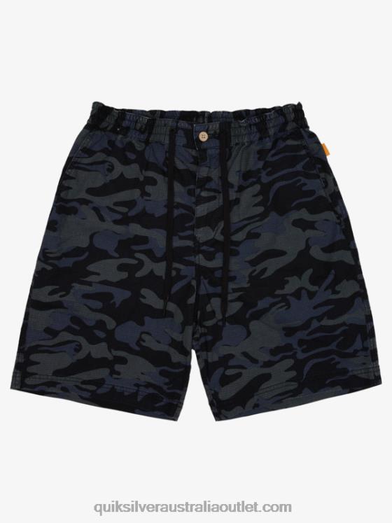 Quiksilver Men Waterman After Surf Shorts H2N4B1581 black camoflage