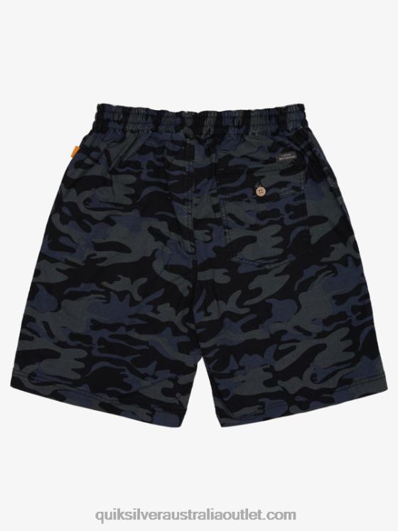 Quiksilver Men Waterman After Surf Shorts H2N4B1581 black camoflage