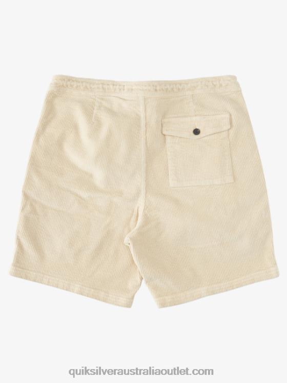 Quiksilver Men Waterman Cordy Corduroy Shorts H2N4B873 brown rice