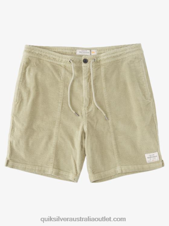 Quiksilver Men Waterman Cordy Corduroy Shorts H2N4B876 tea