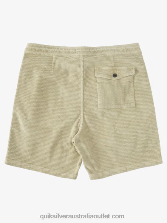 Quiksilver Men Waterman Cordy Corduroy Shorts H2N4B876 tea