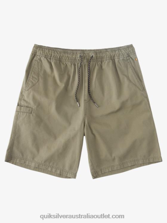 Quiksilver Men Waterman Last Light Elasticized 19 Shorts H2N4B253 dusty olive