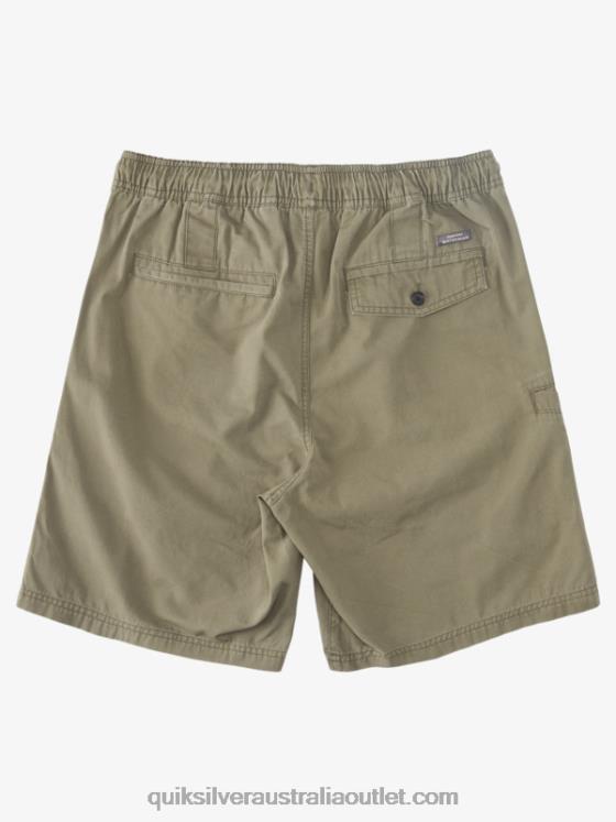 Quiksilver Men Waterman Last Light Elasticized 19 Shorts H2N4B253 dusty olive