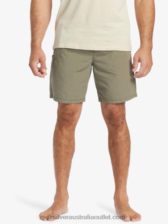 Quiksilver Men Waterman Last Light Elasticized 19 Shorts H2N4B253 dusty olive
