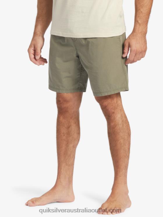 Quiksilver Men Waterman Last Light Elasticized 19 Shorts H2N4B253 dusty olive