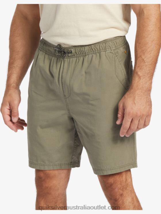 Quiksilver Men Waterman Last Light Elasticized 19 Shorts H2N4B253 dusty olive