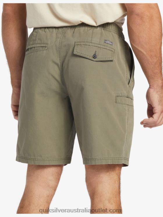 Quiksilver Men Waterman Last Light Elasticized 19 Shorts H2N4B253 dusty olive