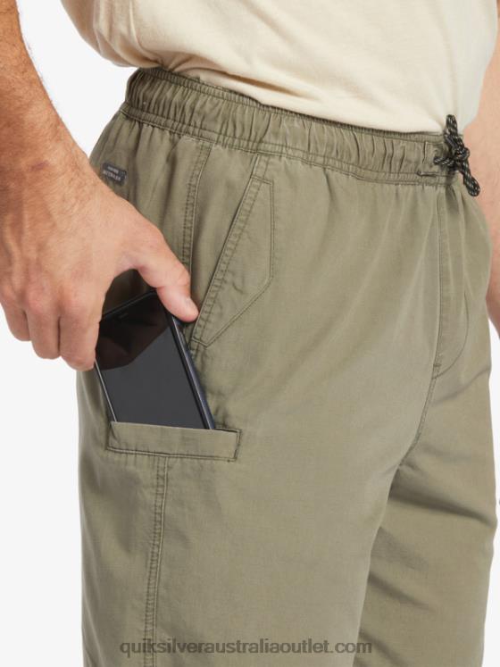 Quiksilver Men Waterman Last Light Elasticized 19 Shorts H2N4B253 dusty olive