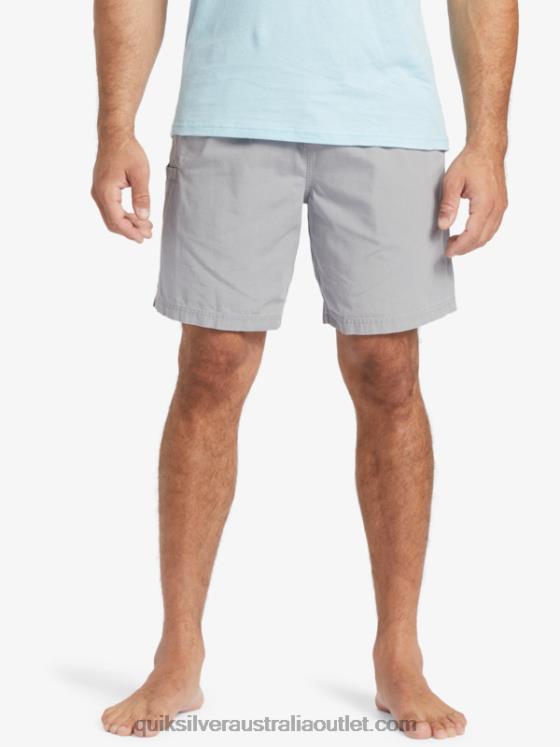 Quiksilver Men Waterman Last Light Elasticized 19 Shorts H2N4B254 sharkskin