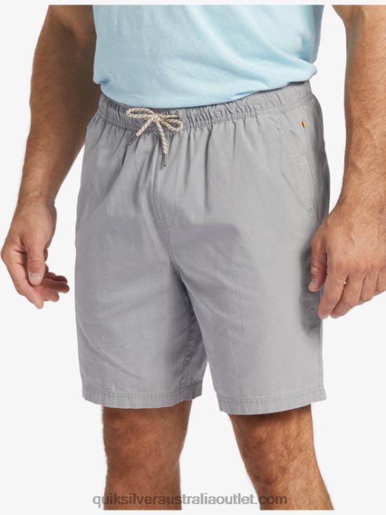 Quiksilver Men Waterman Last Light Elasticized 19 Shorts H2N4B254 sharkskin
