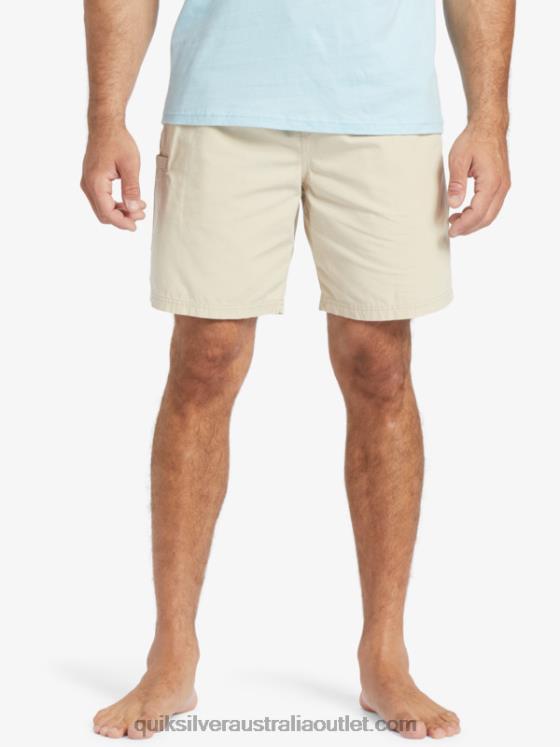 Quiksilver Men Waterman Last Light Elasticized 19 Shorts H2N4B255 brown rice