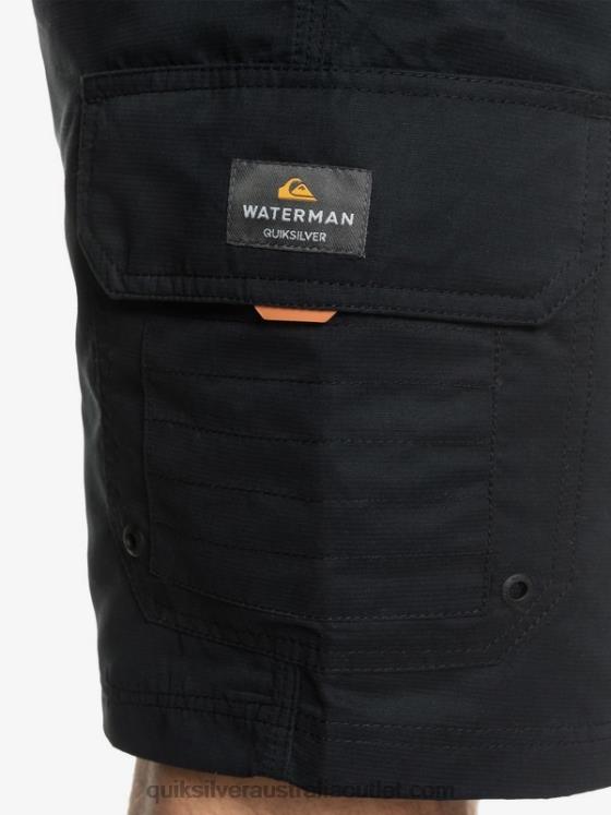 Quiksilver Men Waterman Maldive 20 Cargo Shorts H2N4B1727 black