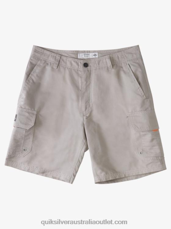 Quiksilver Men Waterman Maldive 20 Cargo Shorts H2N4B1728 flint gray