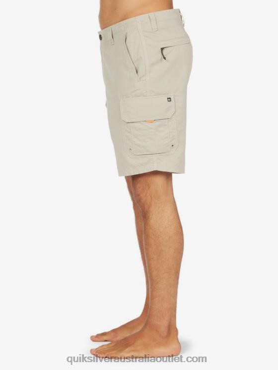 Quiksilver Men Waterman Maldive 20 Cargo Shorts H2N4B1728 flint gray