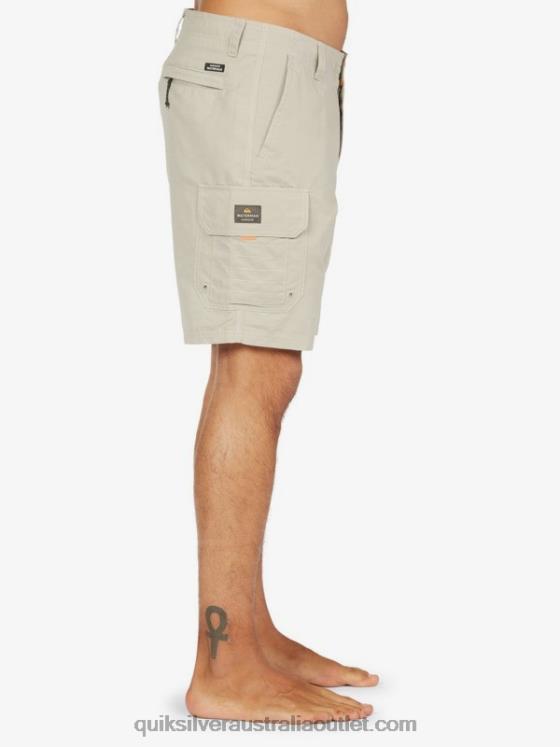 Quiksilver Men Waterman Maldive 20 Cargo Shorts H2N4B1728 flint gray