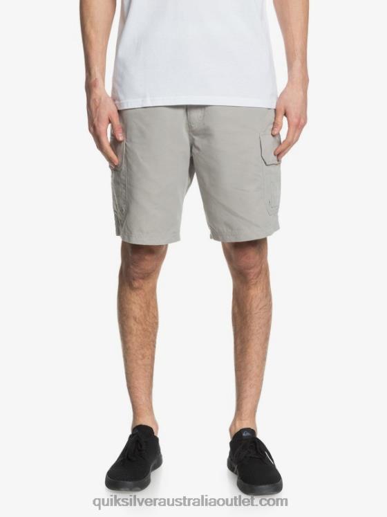 Quiksilver Men Waterman Maldive 20 Cargo Shorts H2N4B1728 flint gray