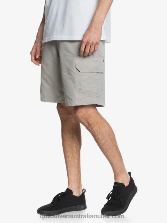 Quiksilver Men Waterman Maldive 20 Cargo Shorts H2N4B1728 flint gray
